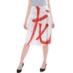 Dragon Midi Beach Skirt by goljakoff