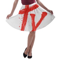 Dragon A-line Skater Skirt by goljakoff