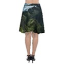 Mountain landscape Chiffon Wrap Front Skirt View2