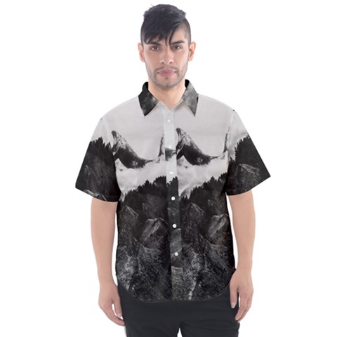 Whale In Clouds Men s Short Sleeve Shirt by goljakoff