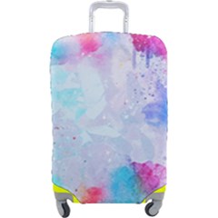 Rainbow Paint Luggage Cover (large)