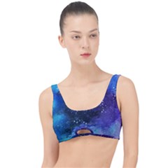 Blue Space Paint The Little Details Bikini Top by goljakoff