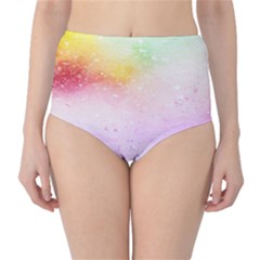 Rainbow Splashes Classic High-waist Bikini Bottoms by goljakoff