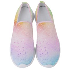 Rainbow Splashes Men s Slip On Sneakers by goljakoff