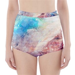 Galaxy Paint High-waisted Bikini Bottoms by goljakoff