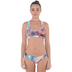 Galaxy Paint Cross Back Hipster Bikini Set by goljakoff