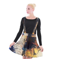 Elephant Mandala Suspender Skater Skirt by goljakoff