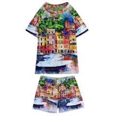 Boat Kids  Swim Tee And Shorts Set by goljakoff