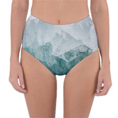 Blue Green Waves Reversible High-waist Bikini Bottoms by goljakoff