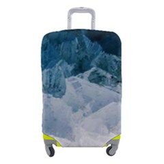 Blue Ocean Waves Luggage Cover (small) by goljakoff