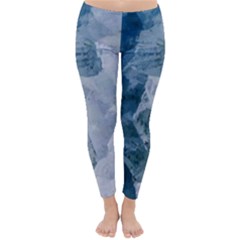 Blue Waves Classic Winter Leggings by goljakoff