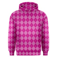 Pink Diamond Pattern Men s Overhead Hoodie by ArtsyWishy