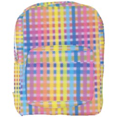 Digital Paper Stripes Rainbow Colors Full Print Backpack