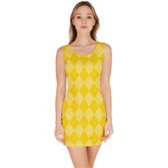 Yellow Diamonds Bodycon Dress by ArtsyWishy