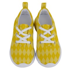 Yellow Diamonds Kids  Lightweight Running Shoes by ArtsyWishy