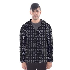 Alchemical Symbols - Collected Inverted Men s Hooded Windbreaker by WetdryvacsLair