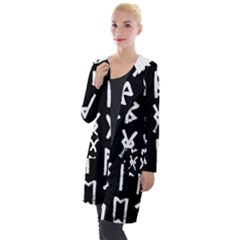 The Anglo Saxon Futhorc Collected Inverted Hooded Pocket Cardigan by WetdryvacsLair