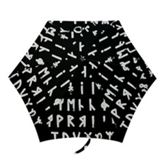 Complete Dalecarlian Rune Set Inverted Mini Folding Umbrellas by WetdryvacsLair