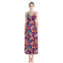 Paisley Purple Button Up Chiffon Maxi Dress View1