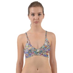 Mosaic Print Wrap Around Bikini Top