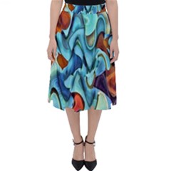 Abstrait Classic Midi Skirt by sfbijiart