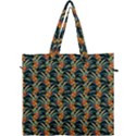 Orange Flower Love Canvas Travel Bag View1