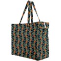 Orange Flower Love Canvas Travel Bag View2