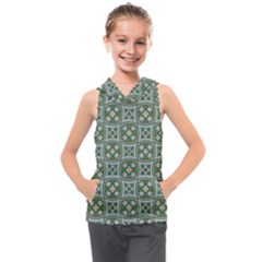 Ornamental Pattern Kids  Sleeveless Hoodie by designsbymallika