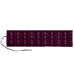 Maroon Sprinkles Roll Up Canvas Pencil Holder (l) by Sparkle