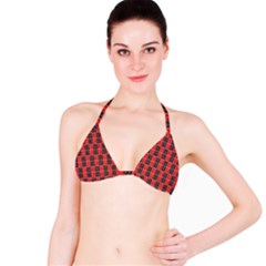 Rosegold Beads Chessboard1 Bikini Top by Sparkle