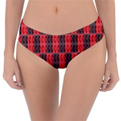 Rosegold Beads Chessboard1 Reversible Classic Bikini Bottoms by Sparkle