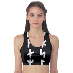 Younger Futhark Rune Set Collected Inverted Sports Bra