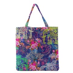 Bandana-mask Fdbm027 Grocery Tote Bag by fatfatiya