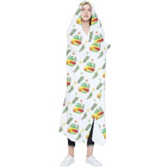 Background Cactus Wearable Blanket by Mariart