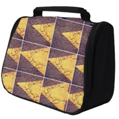 Yellow, Traffic, Cone, Arrow, Cracks, Asphalt  Full Print Travel Pouch (big) by ScottFreeArt