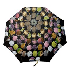 Glitch Glitchen Npc Cubimals Pattern Folding Umbrellas by WetdryvacsLair