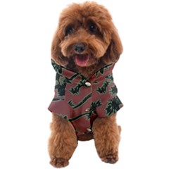 Tropical Style Floral Motif Print Pattern Dog Coat by dflcprintsclothing