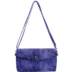 Lilac Abstract Removable Strap Clutch Bag by Dazzleway