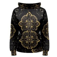 Ornate Black And Gold Women s Pullover Hoodie by Dazzleway