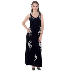 Katzen Cats Sleeveless Velour Maxi Dress by WetdryvacsLair