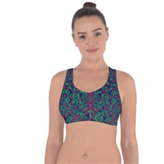 Tree Flower Paradise Of Inner Peace And Calm Pop-art Cross String Back Sports Bra by pepitasart