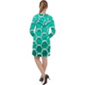 Hexagon Windows Long Sleeve Hoodie Dress View2