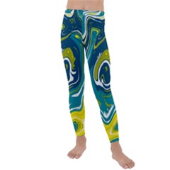 Vector Vivid Marble Pattern 14 Kids  Lightweight Velour Leggings