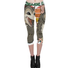 Possum - Be Urself Capri Leggings  by Valentinaart