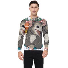 Possum - Be Urself Men s Long Sleeve Rash Guard by Valentinaart