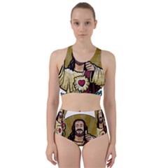 Buddy Christ Racer Back Bikini Set by Valentinaart