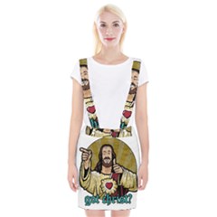 Buddy Christ Braces Suspender Skirt by Valentinaart