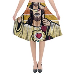 Got Christ? Flared Midi Skirt by Valentinaart