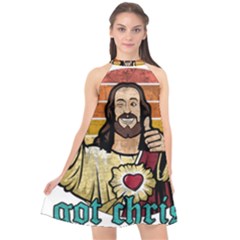 Got Christ? Halter Neckline Chiffon Dress 