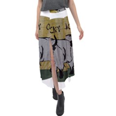 Chinese New Year ¨c Year Of The Ox Velour Split Maxi Skirt by Valentinaart